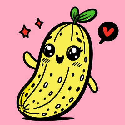 cute, cucumber