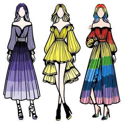 fashion models dresses