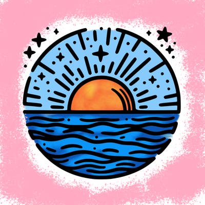 simple sun set