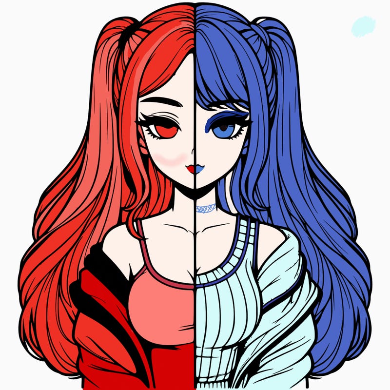 realistic girl split