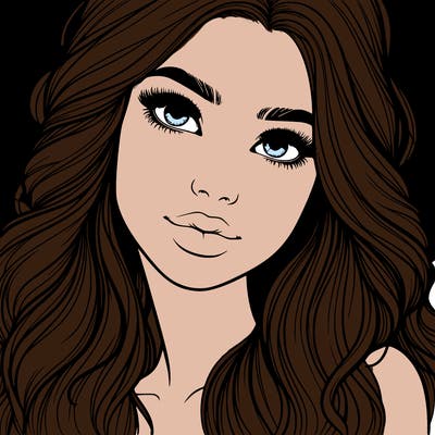 beautiful realistic girl