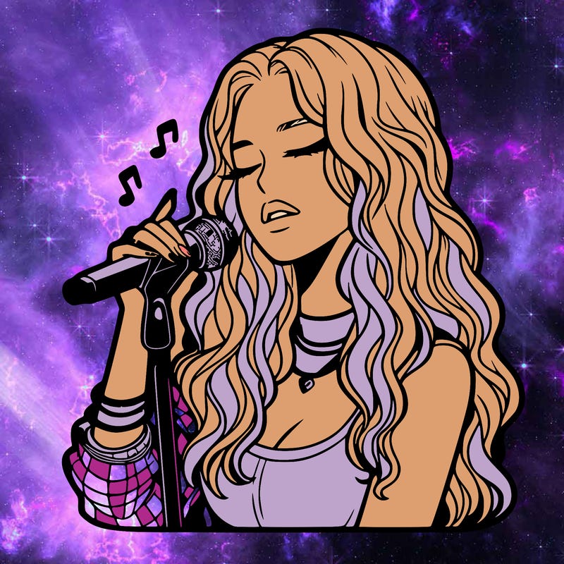 realistic female singer