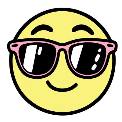 emoji with sunglasses