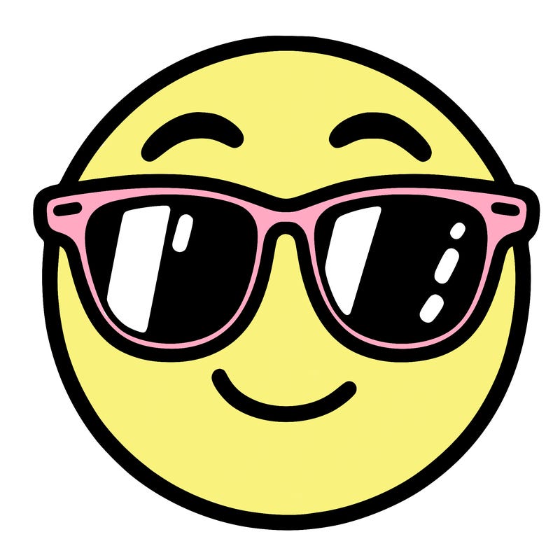 emoji with sunglasses