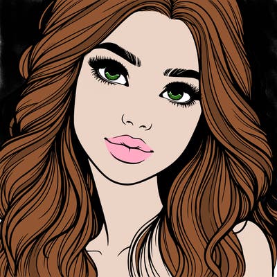 beautiful realistic girl