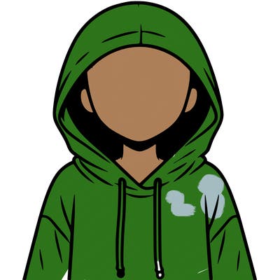 faceless girl in hoodie