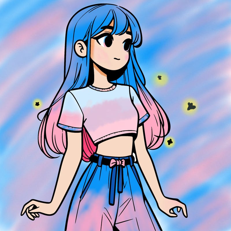 girl in a cute crop top