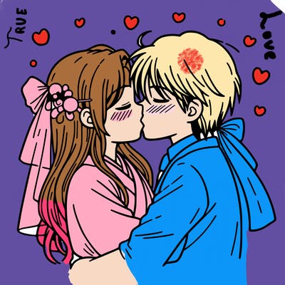 kissing