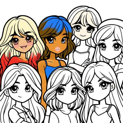 girlies in a group