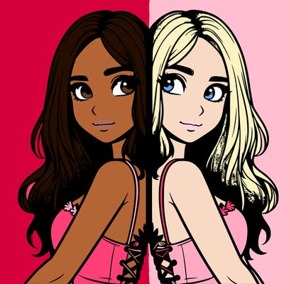 a realistic girl split