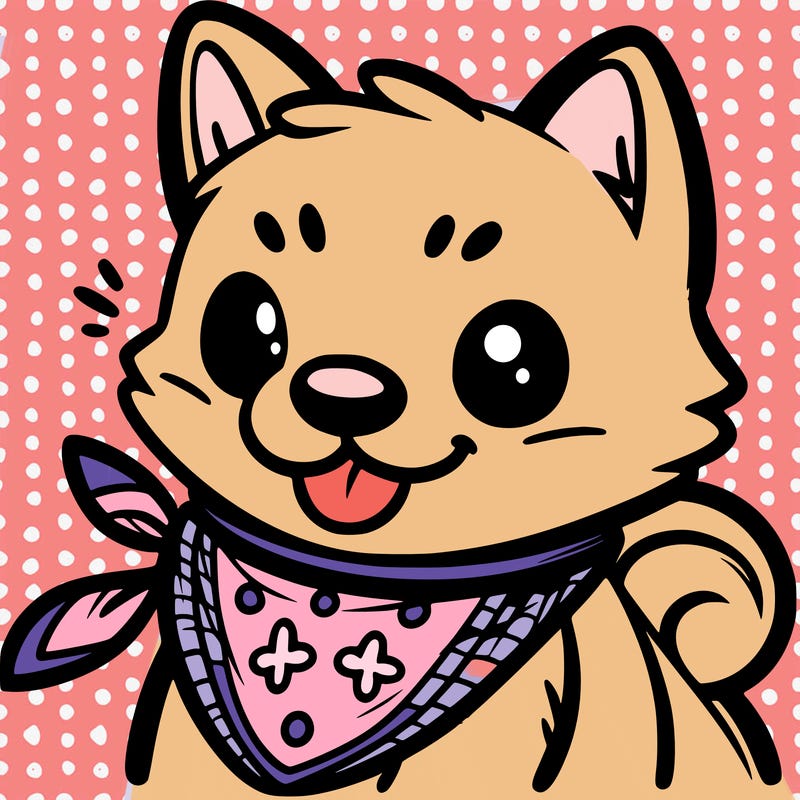 dog cute shiba inu  wearing bandana