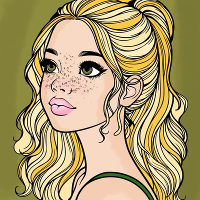 beautiful realistic girl