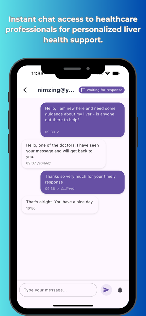Liver health plus - Secure clinician chat for personalized liver health support