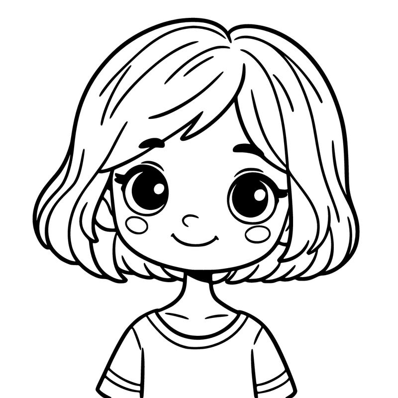girl with short hair