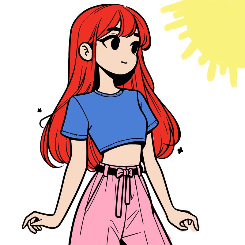 girl in a cute crop top