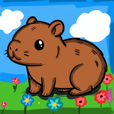 cute capybara