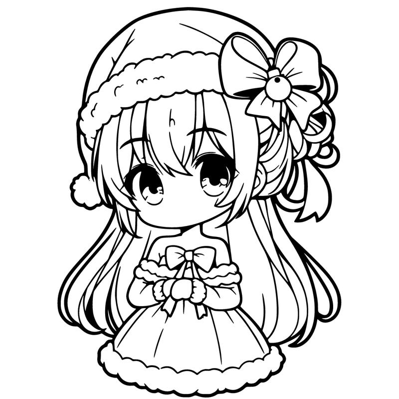 christmas anime girl