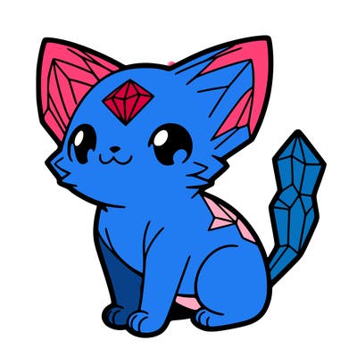 crystal kitten