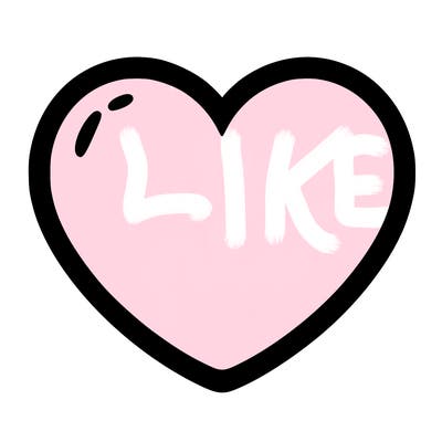 a blank heart