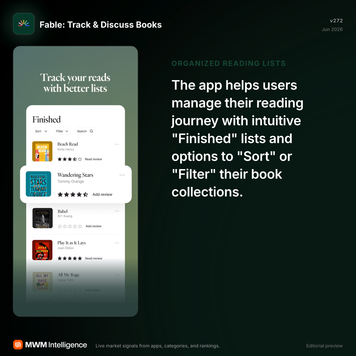 Fable: Track & Discuss Books - Books App | MWM