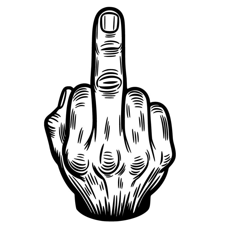 middle finger