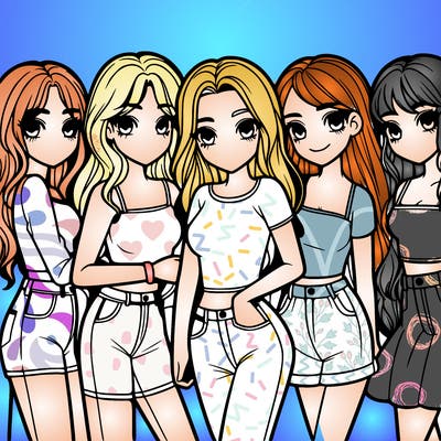 group of girls