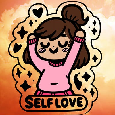 self-love sticker