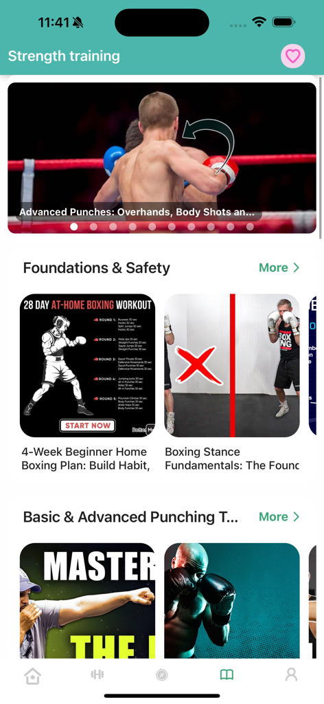 Learn Taekwondo & Workout Pro - Interface do aplicativo Aprenda Taekwondo e Workout Pro exibindo programas de treinamento de boxe