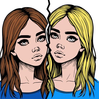 realistic girl split
