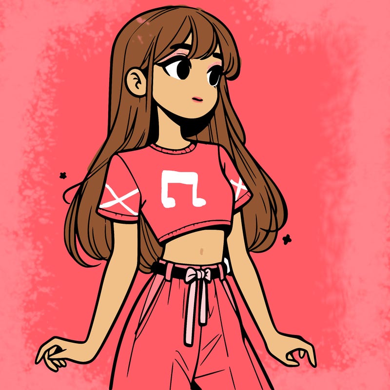 girl in a cute crop top