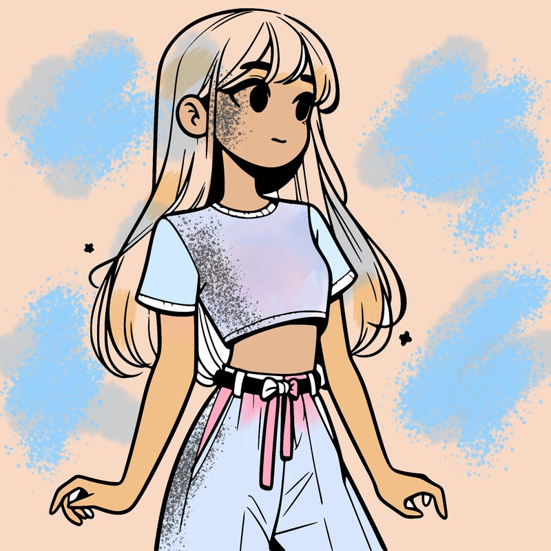 girl in a cute crop top