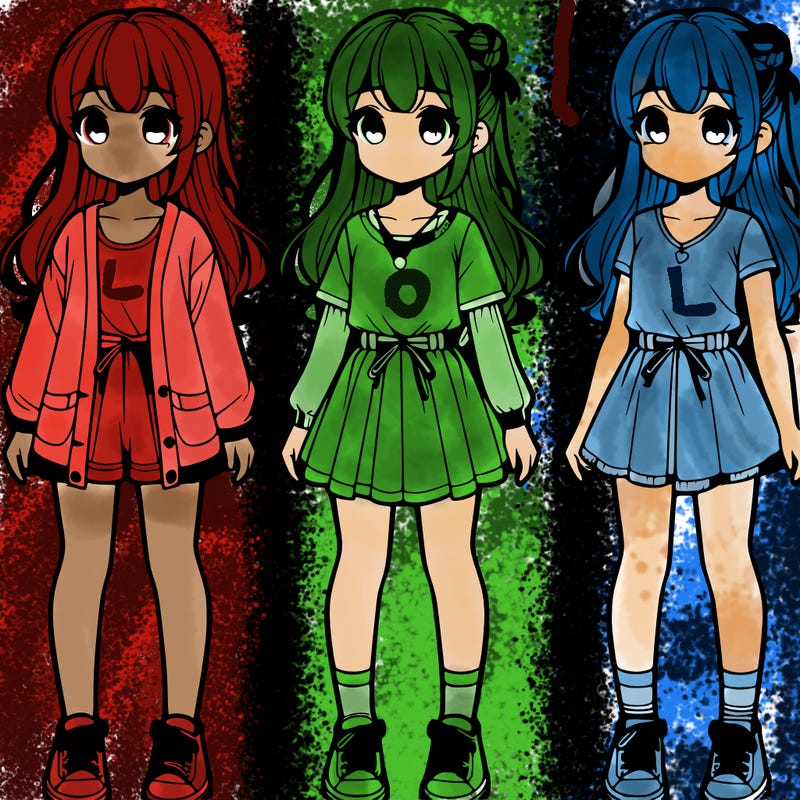 realistic cute girl full body