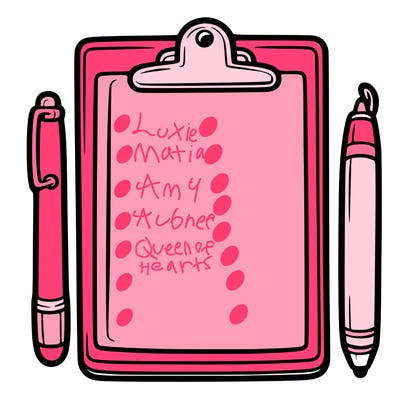 blank clip board with pen