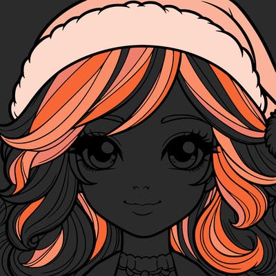 realistic christmas girl