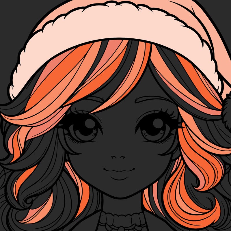 realistic christmas girl