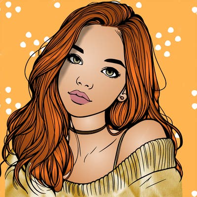 beautiful teenage woman realistic