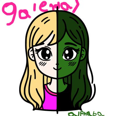 girl split on two sides