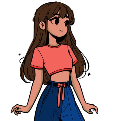 girl in a cute crop top