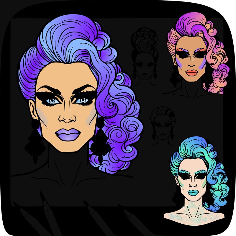 realistic drag queen