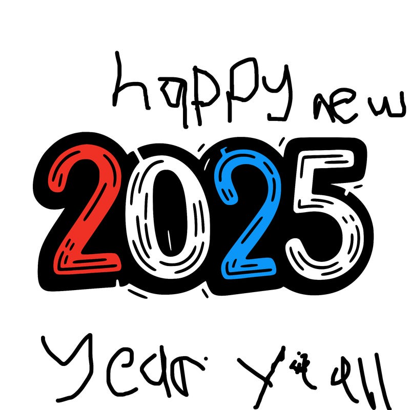 one line scrawled numbers sketch design “2025”