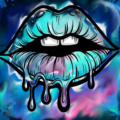 lips that look realistic and drip