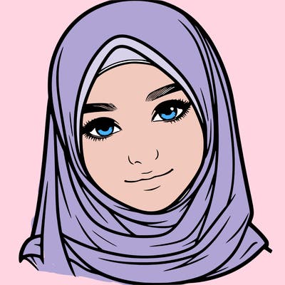 realistic girl with hijap