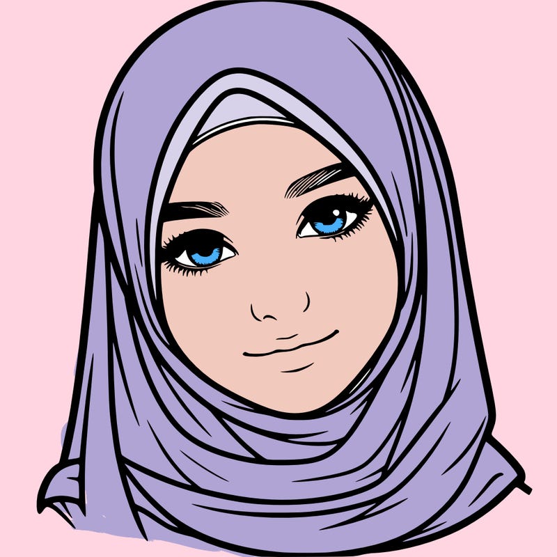 realistic girl with hijap