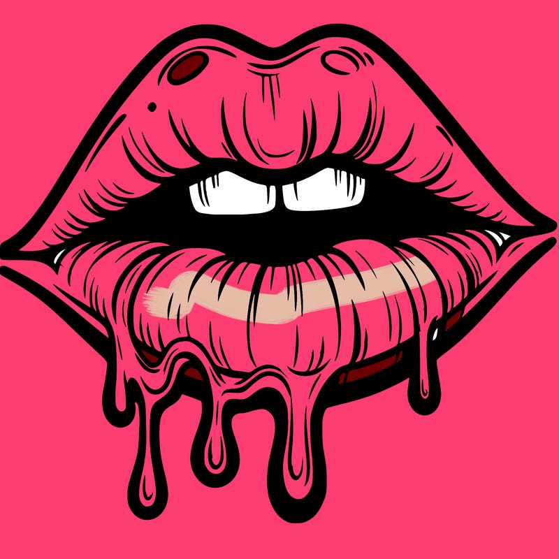 lips that look realistic and drip