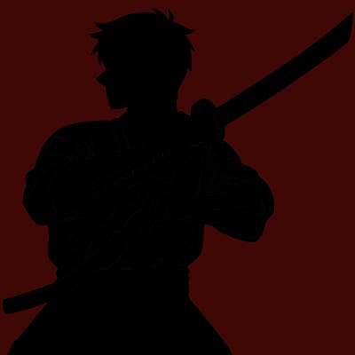man with katana