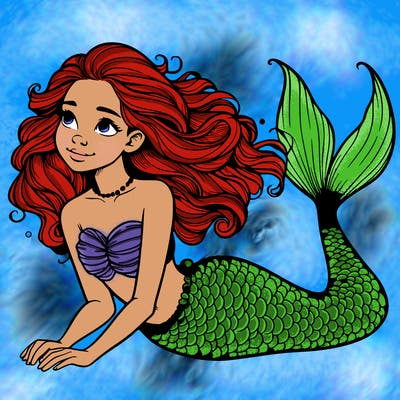 a realistic mermaid