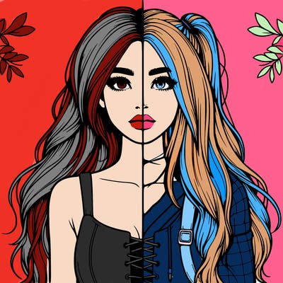 realistic girl split