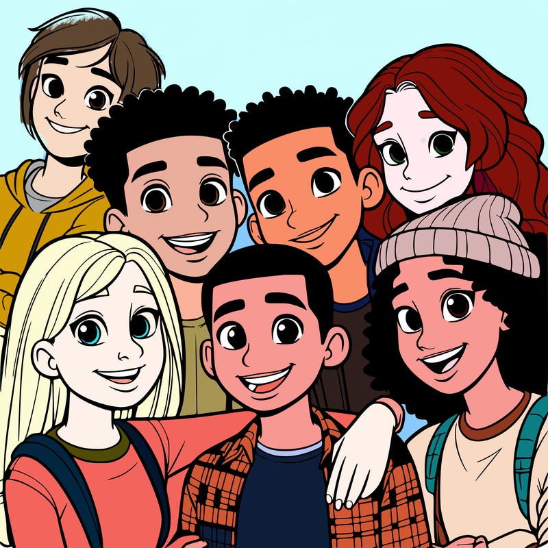 a mixed friend group