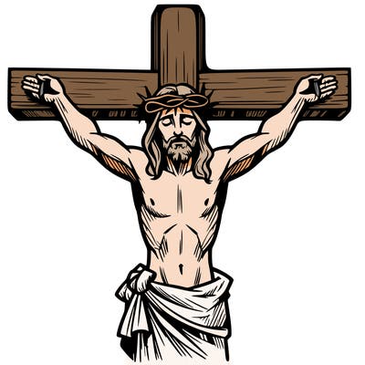 jesus on the cross dieing for our sins