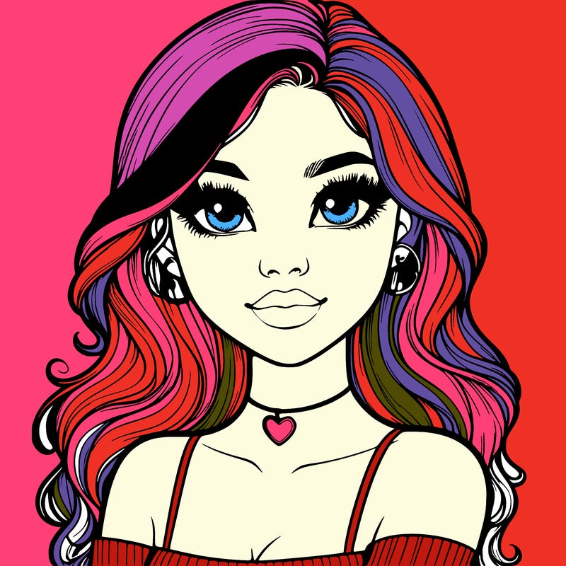 realistic pretty girl